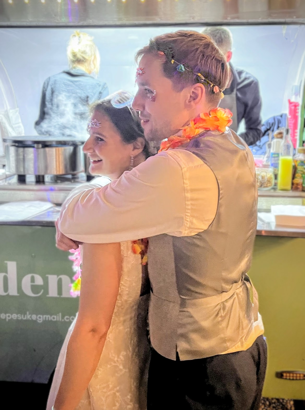 Eden Crepes wedding catering at Drayton House Saltburn estate